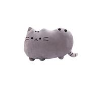 Coussin en peluche mignon chat 50cm pour enfants - Gris