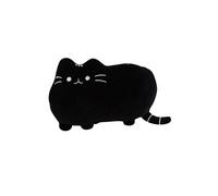 Coussin en peluche mignon chat 50cm pour enfants - Noir