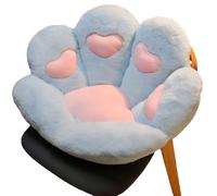 Coussin en Peluche Surdimensionné avec Motif Patte d'ours, Doux et Chaud, Coussin de SièGe pour Chaise de Jeu, Chambre(Blue B)