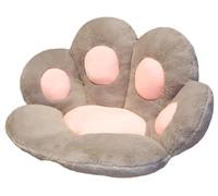 Coussin en Peluche Surdimensionné avec Motif Patte d'ours, Doux et Chaud, Coussin de SièGe pour Chaise de Jeu, Chambre(Light Brown)