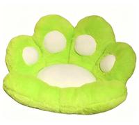 Coussin en Peluche Surdimensionné avec Motif Patte d'ours, Doux et Chaud, Coussin de SièGe pour Chaise de Jeu, Chambre(Green B)