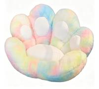 Coussin en Peluche Surdimensionné avec Motif Patte d'ours, Doux et Chaud, Coussin de SièGe pour Chaise de Jeu, Chambre(Colorful)