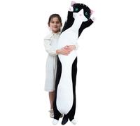 Coussin en peluche ultra-doux en forme de chat pour enfants