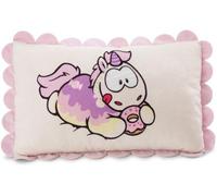 Coussin en peluche Unyqoos® Plüsch-Einhorn Sweety Rainbow – motif donut coloré, extrêmement doux avec un rembourrage moelleux, fabriqué principalement à partir de matériaux recyclés, pour enfants et a
