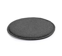 Coussin en soie gris foncé graphite