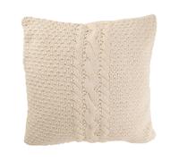 Coussin en Tricot Tressé Helena 50x50cm Blanc