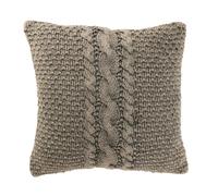 Coussin en Tricot Tressé Helena 50x50cm Gris