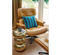 Coussin En Velours De Coton Vert Et Gris 45x45