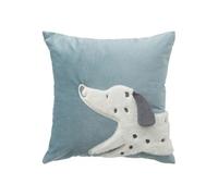 Coussin Enfant Déco Dalmatien 39x39cm Bleu