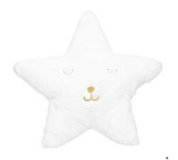 Atmosphera – Coussin enfant Étoile – Fausse fourrure – Blanc – 39x39 cm