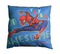 Coussin enfant imprimé Enveloppe en coton - SPIDERMAN HERO - Bleu - 40x40cm