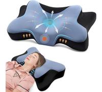 Coussin ergonomique pour le cou Unyqoos® en mousse à mémoire de forme – 2 hauteurs, housse rafraîchissante et lavable, idéal pour les personnes dormant sur le dos, sur le côté ou sur le ventre