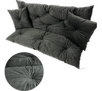 Coussin et dossier pour balançoire de jardin 150X60X50 cm + 2 coussins Coussin décoratif velours