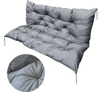 Coussin et dossier pour balançoire de jardin 180X60X50 cm Coussin décoratif imperméable Gris