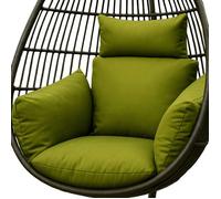 Coussin extérieur imperméable pour fauteuil suspendu - HOMESCAPES - Coussin de rechange pour fauteuil oeuf - Vert