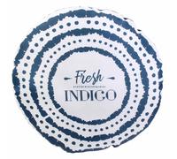 Coussin extérieur rond 40 cm FRESH Bleu Indigo