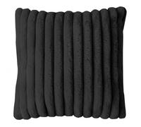 Coussin Flanelle 45x45 Cm Himalaya Anthracite, Par Soleil D'ocre
