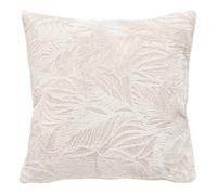 Coussin flanelle Ryo beige lin 40x40cm - Atmosphera Créateur d'intérieur