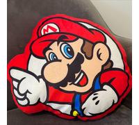 Coussin Forme Imprimé 100% Polyester, Super Mario Level Up Rouge TU