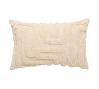 Coussin Hawki rectangulaire 38x58cm blanc - Atmosphera Créateur d'intérieur