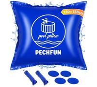 Coussin Hivernage Piscine Hors Sol 180x180 cm, Coussin Piscine Hivernage | Coussin de Piscine avec Valve Boston, Corde 15m et Kit de Réparation, PVC Ultra-Résistant avec Coutures Doubles