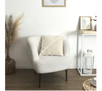 Coussin - HOME DECO FACTORY - Beige - Tufté