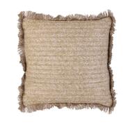 HOME DECO FACTORY - Tx8598 - Coussin Raphia Naturel dehoussable 40X40 cm Deco Decoration Textile D'Interieur Coussin