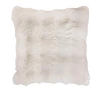 Coussin Imitation Fourrure 3D Zephy 45x45cm Blanc