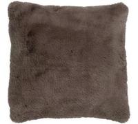 Coussin Imitation Fourrure "Cutie" 45x45cm Taupe Marron G