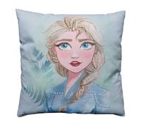 Coussin Imprimé 100% Coton, Disney Home Frozen Sisters Bleu Ciel TU