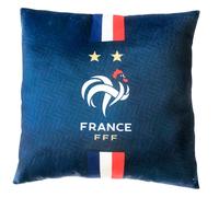 Coussin imprimé 100% Polyester - FFF JACQUARD - Bleu - 40x40cm