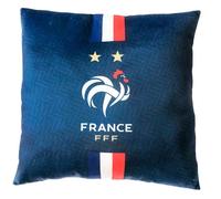 Coussin imprimé 100% Polyester - FFF JACQUARD - Bleu - 40x40cm