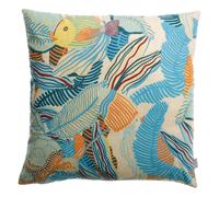 Coussin imprimé Vivaraise Dori Bleu 45x45 cm