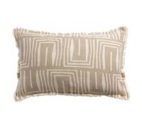 Coussin imprimé Vivaraise Tina Beige 30x50