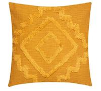 Coussin ""Inca"" jaune moutarde 40x40cm - Atmosphera Créateur d'intérieur