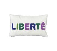 Coussin influence liberté Opjet Blanc 30x50 cm