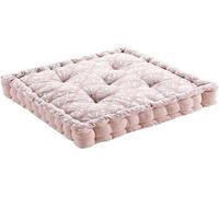 Coussin intérieur Unyqoos® – garniture de coussin douce, 45 x 45 x 10 cm, 100% coton, rose avec motif métallique, coutures soignées, lavable en machine à 30°C