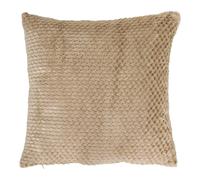 Coussin Jacquard en Flanelle Lyno 40x40cm Beige
