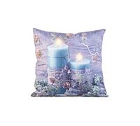 : Coussin LED à motif Bougies