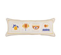 Coussin ""Libertad"" 30 x 80 cm blanc Atmosphera