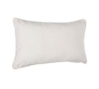 Coussin ""Lilou"" Effet velours 30 x 50 cm Atmosphera - Ivoire - Ivoire -