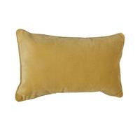 Coussin ""Lilou"" Effet velours 30 x 50 cm Atmosphera - Ocre