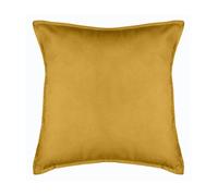 Coussin ""Lilou"" Effet velours 45 x 45 cm Atmosphera - Ocre