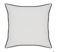 Atmosphera Coussin déco Linah coton blanc 45x45 cm