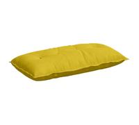 Vidaxl Coussin De Dos Jaune 100 X 50 Cm Tissu En Velours Côtelé