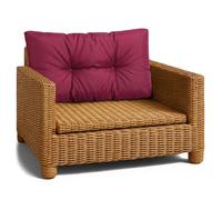 Coussin Lounge Mobilier Jardin Coussin de dossier 40x50 cm - Bordeaux