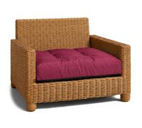 Coussin Lounge Mobilier Jardin Coussin de siege 60x60 cm - Bordeaux