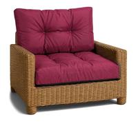 Coussin Lounge Mobilier Jardin Coussin de siege 70x70 cm - Bordeaux