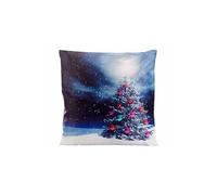 : Coussin lumineux décoratif Sapin de Noël 40 x 40 cm
