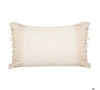 Atmosphera - Coussin macramé - Ivoire - 30x50 cm